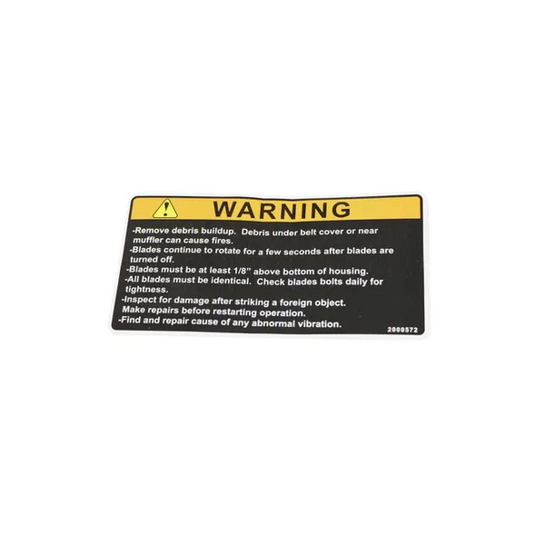 Bobcat 2000572 Warning Decal, 2000572