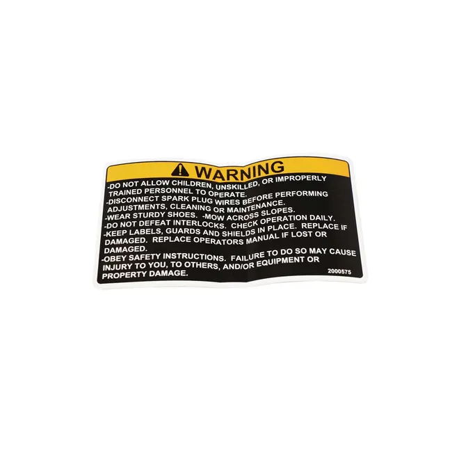 Bobcat 2000575 Decal Warning, 2000575