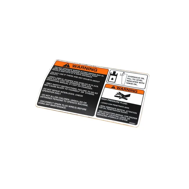 Bobcat 2000661 Decal Warning, 2000661