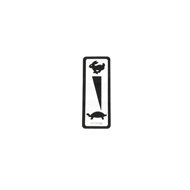 Bobcat 4115768 Hand Throttle Decal For Aerators, 4115768