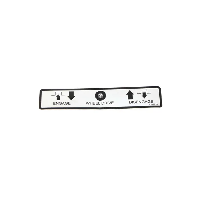Bobcat 4163938 Dog Clutch Decal For Aerators, 4163938