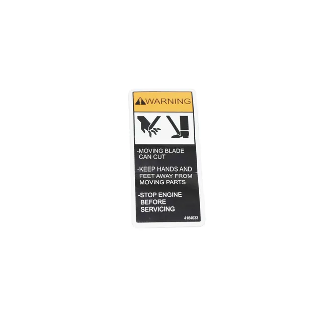 Bobcat 4164033 Side Arm Warning Decal For Sod Cutters, 4164033