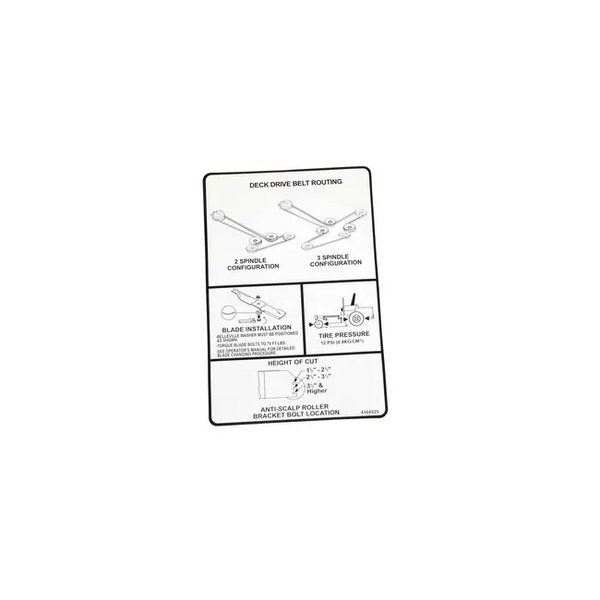 Bobcat 4164525 Drive Belt Decal, 4164525