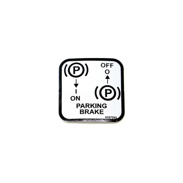 Bobcat 4167203 Brake Parking Decal, 4167203