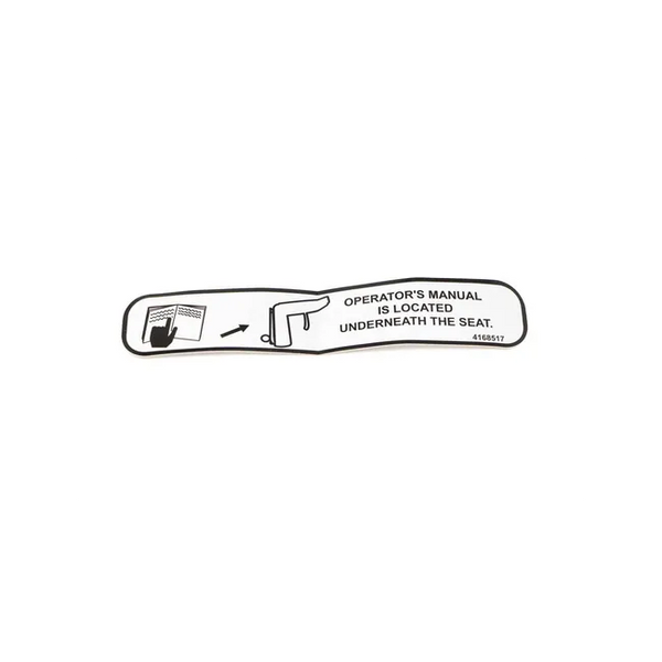 Bobcat 4168517 Manual Location Decal, 4168517