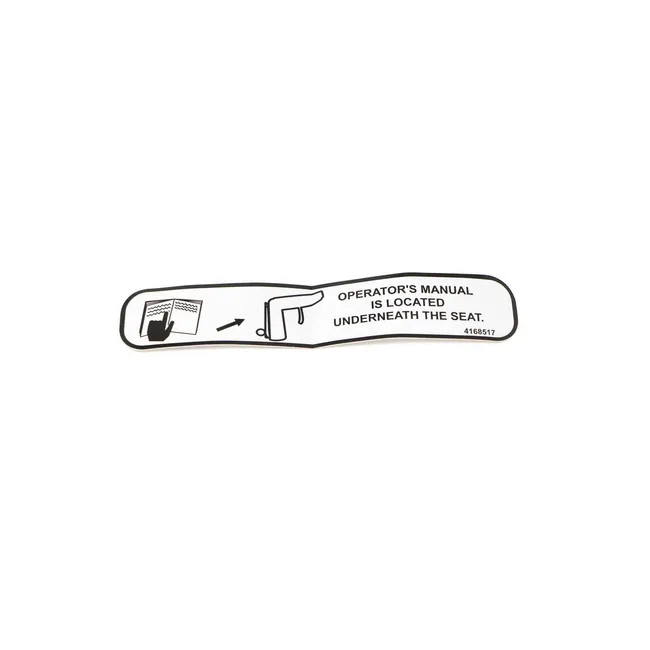 Bobcat 4168517 Manual Location Decal, 4168517