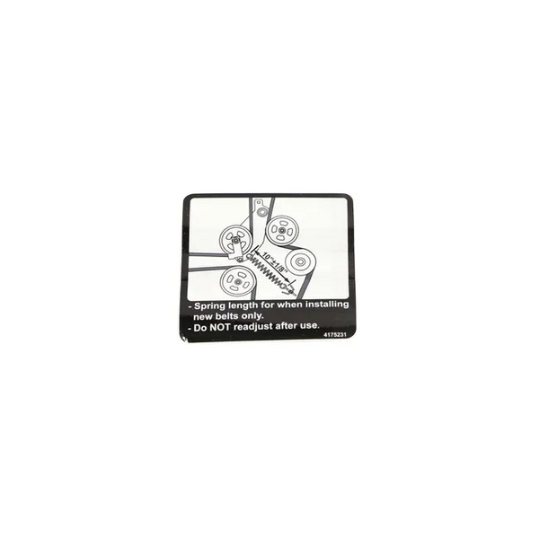 Bobcat 4175231 Spring Length Decal For ZT Zero-Turn Ride-On Mowers, 4175231