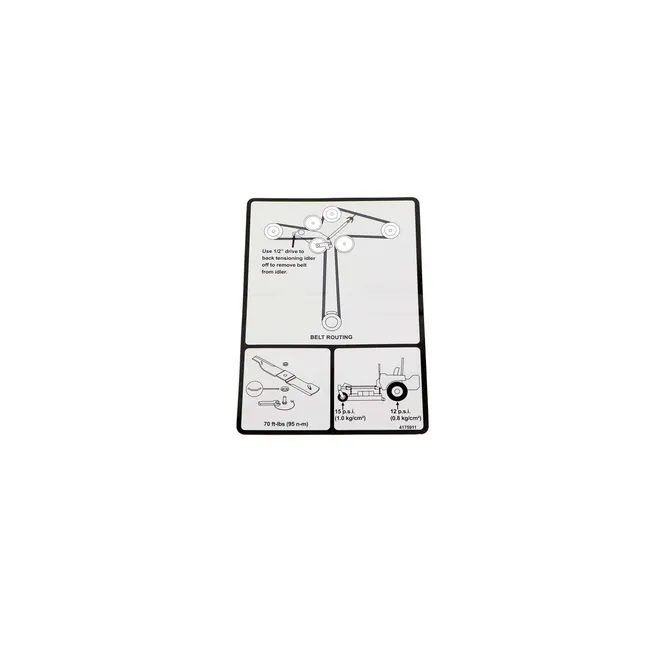 Bobcat 4175911 Information Decal, 4175911