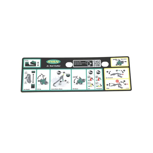 Bobcat 4175984 Instructions Decal For Sod Cutters, 4175984