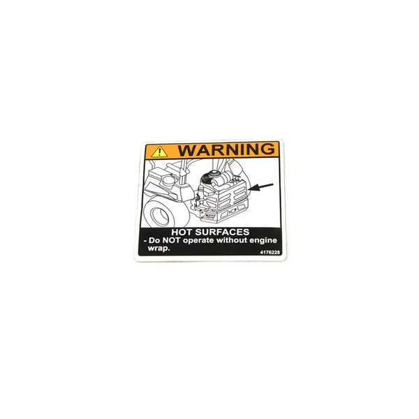 Bobcat 4176228 Warning Decal For ZT Zero-Turn Ride-On Mowers, 4176228