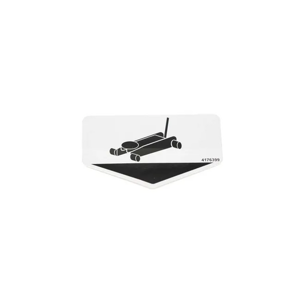 Bobcat 4176399 Lift Point Decal For ZT Zero-Turn Ride-On Mowers, 4176399