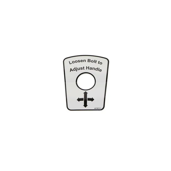 Bobcat 4176717 Decal Adjust Handle, 4176717