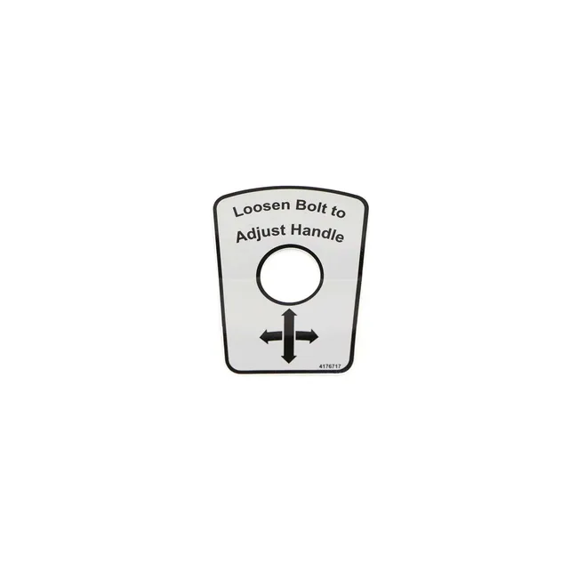 Bobcat 4176717 Decal Adjust Handle, 4176717
