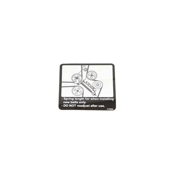 Bobcat 4176925 Spring Length Decal For ZT Zero-Turn Ride-On Mowers, 4176925