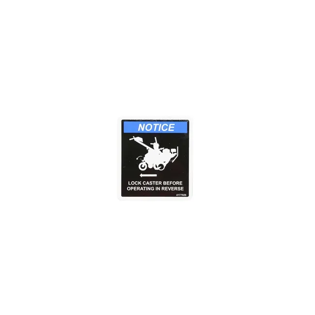 Bobcat 4177926 Reverse Lock Decal For Sod Cutters, 4177926