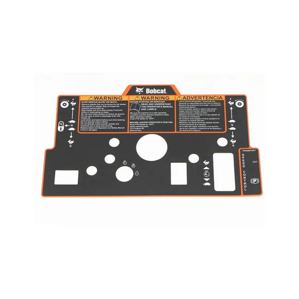 Bobcat 4178626 Control Decal For ZS Zero-Turn Stand-On Mowers, 4178626