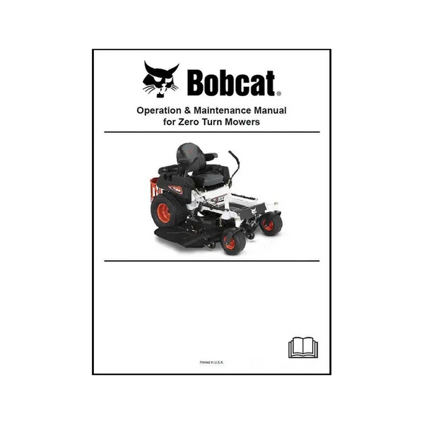 Bobcat 4178816ENUS ZT7000 Mower Operation and Maintenance Manual Paper Copy, English