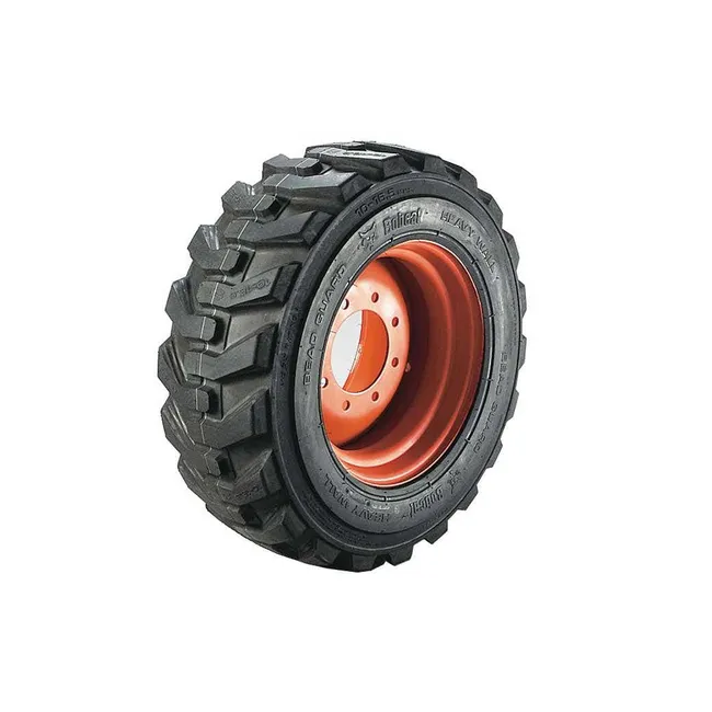 Bobcat 46902142 Left 10 x 16.5 Heavy Duty Skid Steer Tire 10 Ply and Rim Assembly, 46902142