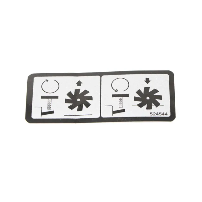 Bobcat 524544 Adjustment Height Decal For De-Thatchers And Overseeders, 524544