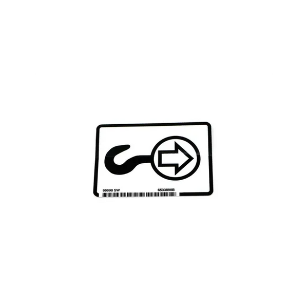 Bobcat 6533898 Hook Decal, 6533898