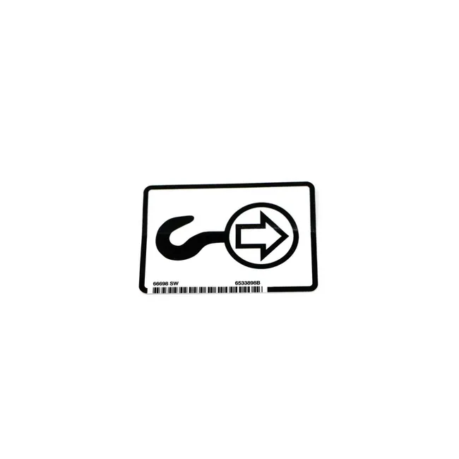 Bobcat 6533898 Hook Decal, 6533898