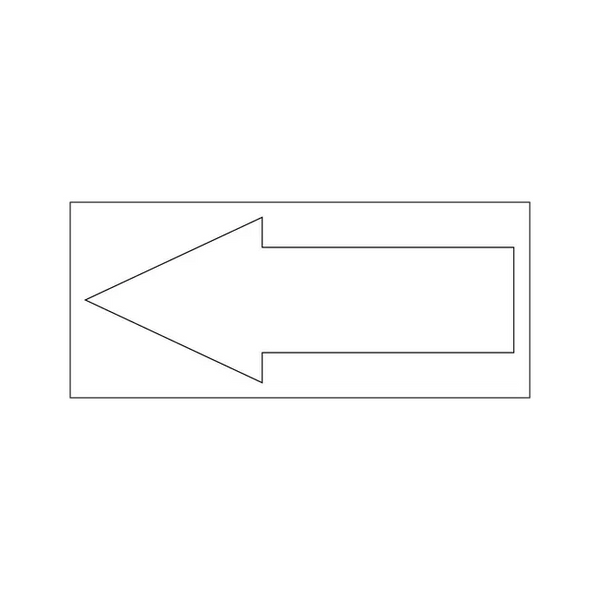 Bobcat 6533899 White Arrow Decal, 6533899