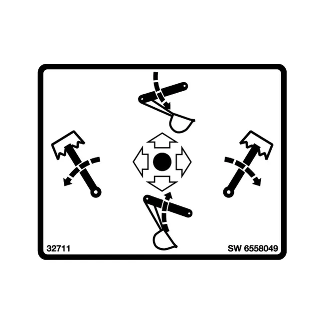 Bobcat 6558049 Control Decal, 6558049