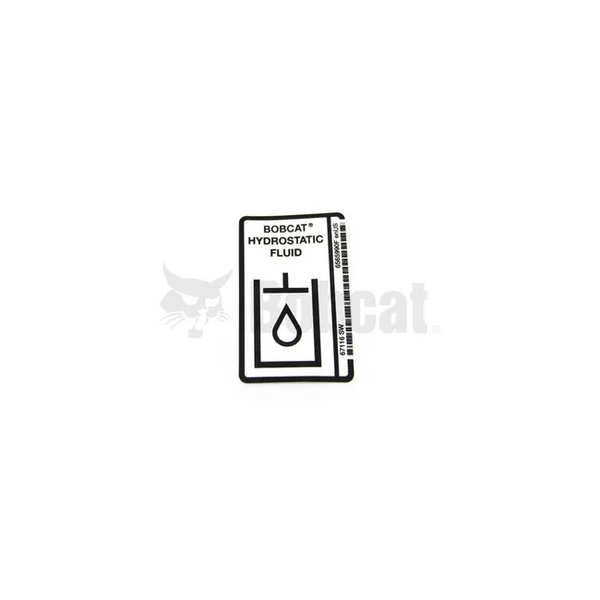 Bobcat 6565990 Hydraulic Oil Decal, 6565990