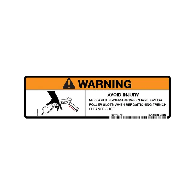 Bobcat 6575965 Warning Decal, 6575965