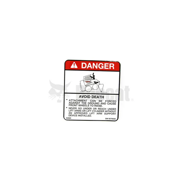 Bobcat 6579509 Danger Decal, 6579509