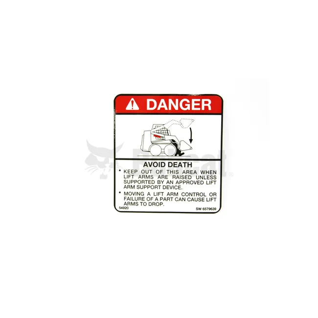 Bobcat 6579639 Warning Decal, 6579639