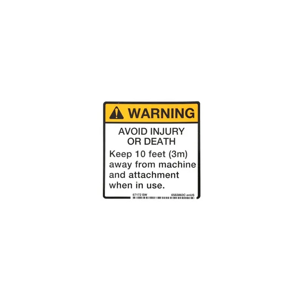 Bobcat 6583862 Decal Warning, 6583862