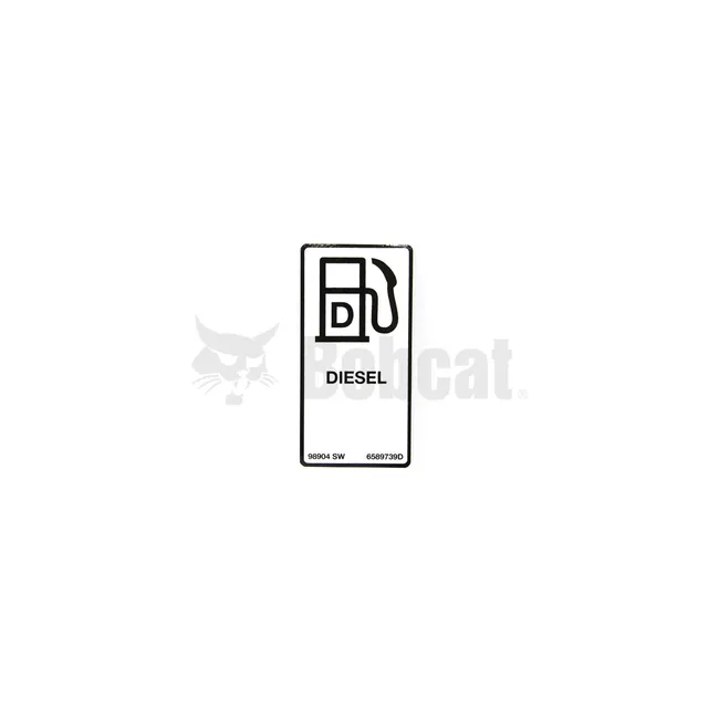 Bobcat 6589739 Diesel Decal, 6589739