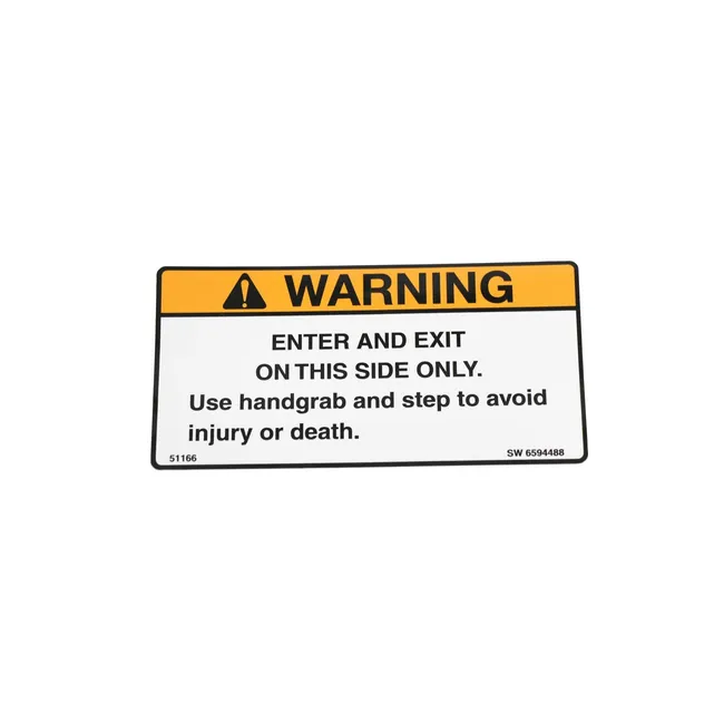 Bobcat 6594488 Decal Warning, 6594488