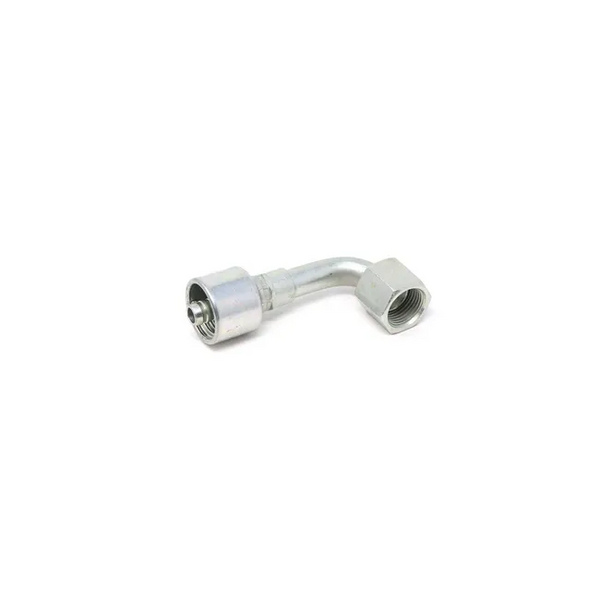 Bobcat 6683724 Female Coupler JIC 37 Degree Flare Swivel 90 Degree Bent Tube for Skid Steer Loaders, 6683724