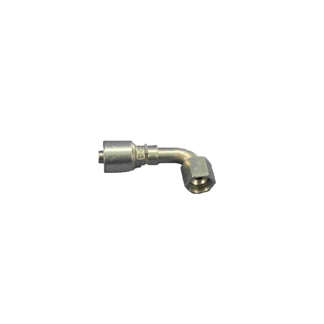Bobcat 6683736 Female Coupler JIC 37 Degree Flare Swivel 90 Degree Bent Tube for Bobcat Equipment Product, 6683736