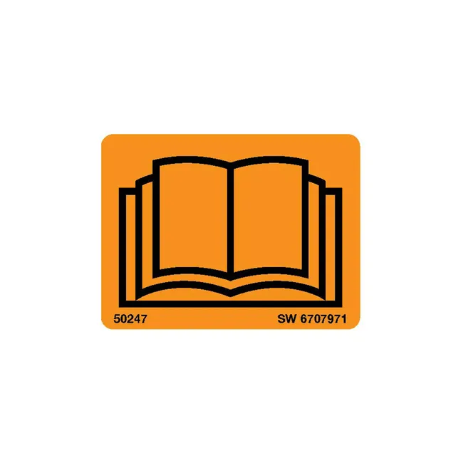 Bobcat 6707971 Operator Manual Decal for Excavators and Loaders, 6707971