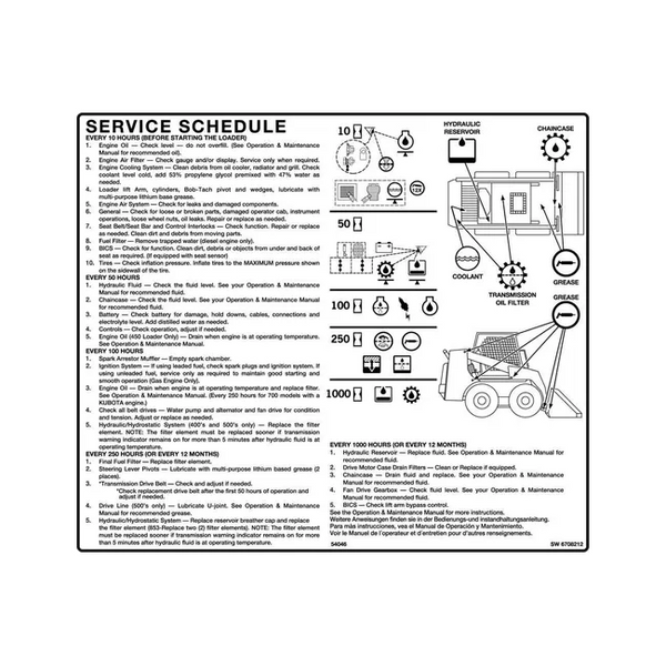 Bobcat 6708212 Decal for Skid Steer Loaders, 6708212