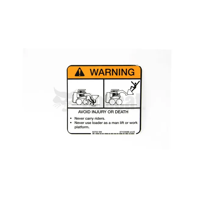Bobcat 6710358 Warning Decal, 6710358