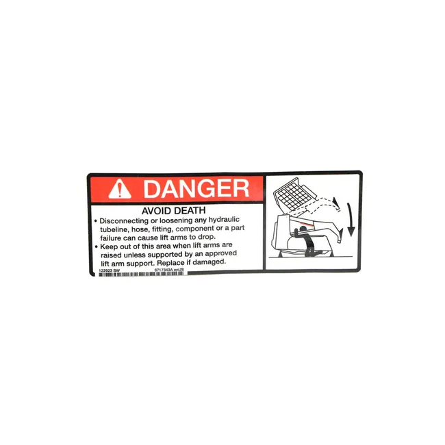 Bobcat 6717343 Danger Decal, 6717343