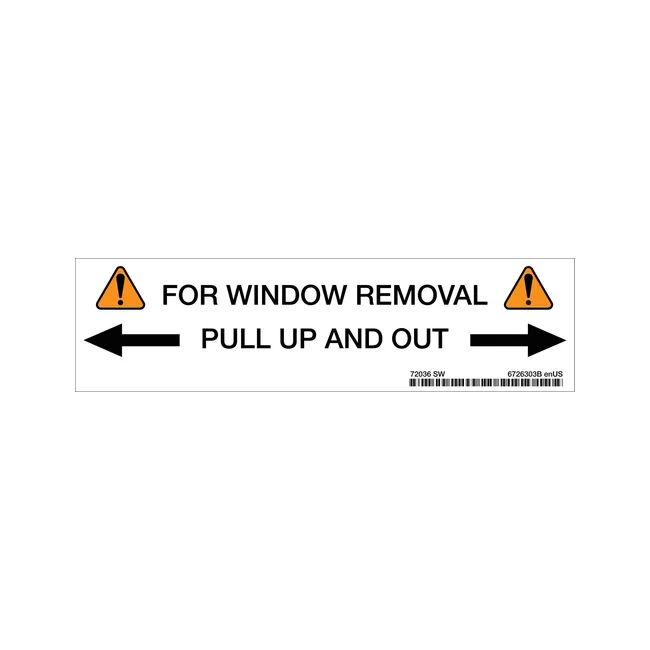 Bobcat 6726303 Rear Decal, 6726303