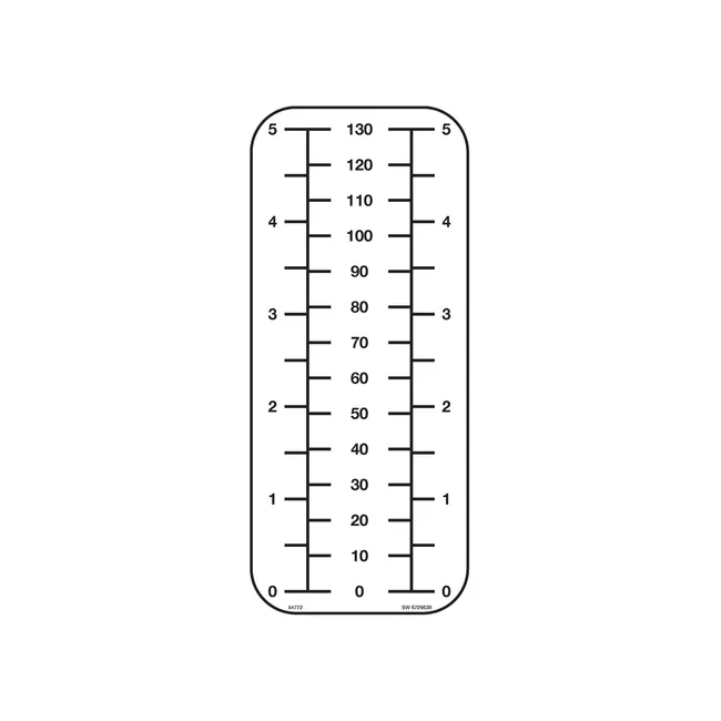 Bobcat 6726639 130 mm Depth Decal for Planer, 6726639