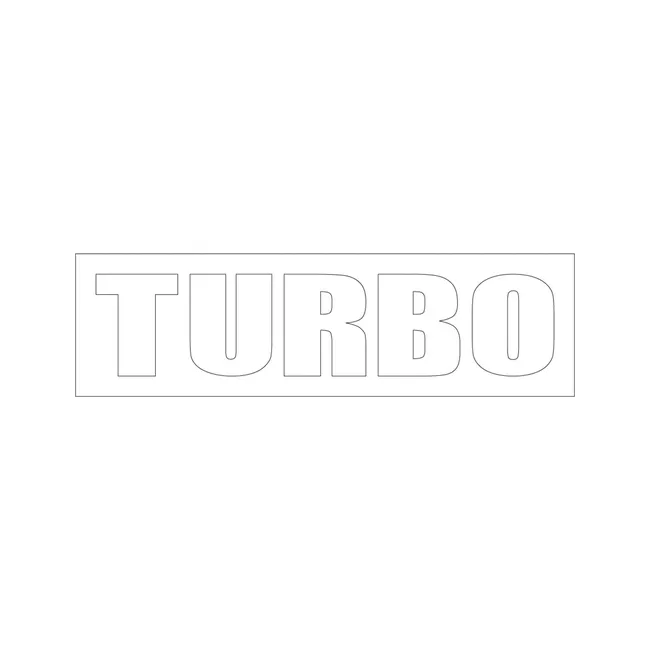 Bobcat 6727912 Turbo Decal for Loaders, 6727912