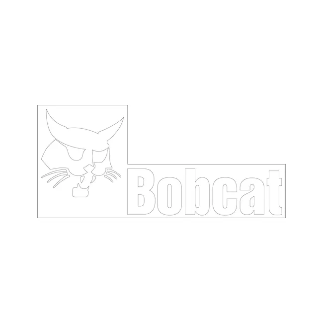 Bobcat 6729098 7.67 x 16.69 Bobcat Logo Decal for Attachments, 6729098