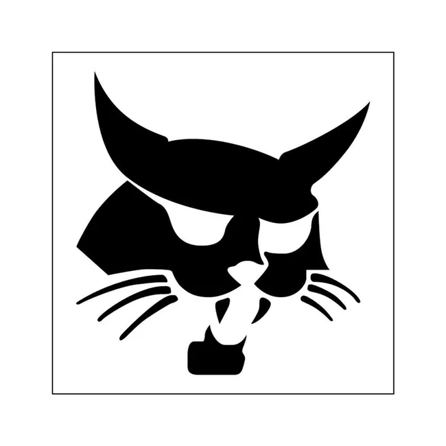 Bobcat 6731337 4.75 x 4.75 Bobcat Head Vinyl Decal for Bobcat Equipment, 6731337