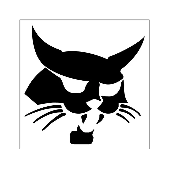 Bobcat 6731507 6.92 x 6.93 Bobcat Logo Decal for Loaders, 6731507