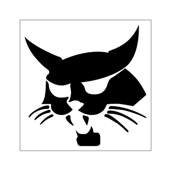 Bobcat 6731508 6.92 x 6.93 Bobcat Logo Decal for Loaders, 6731508