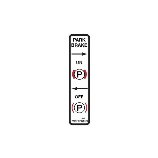 Bobcat 6732147 Brake Decal, 6732147