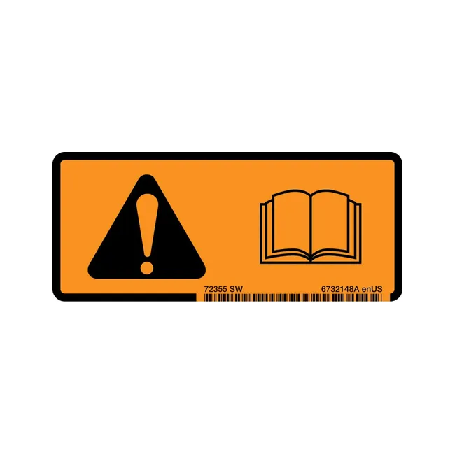 Bobcat 6732148 Operation Manual Decal, 6732148