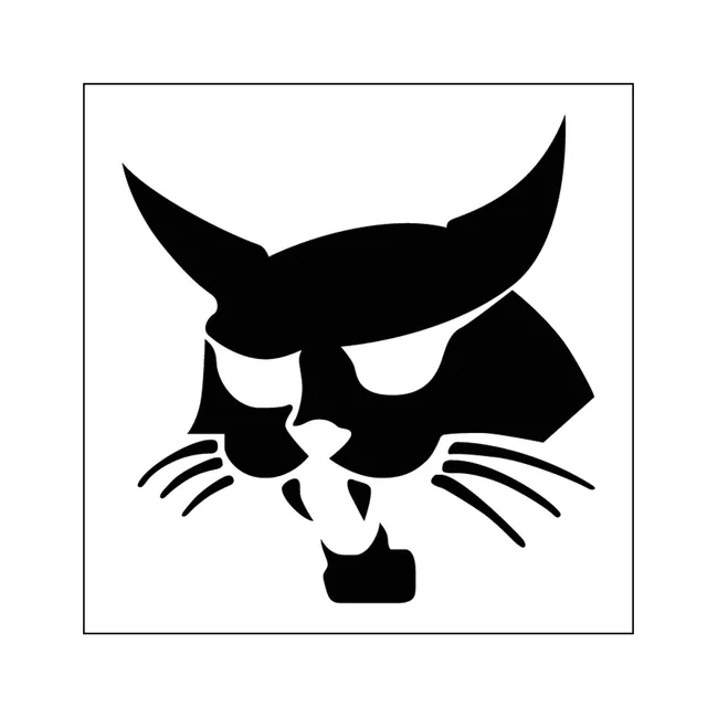 Bobcat 6732149 4.75 x 4.75 Bobcat Logo LH Decal for Loaders, 6732149